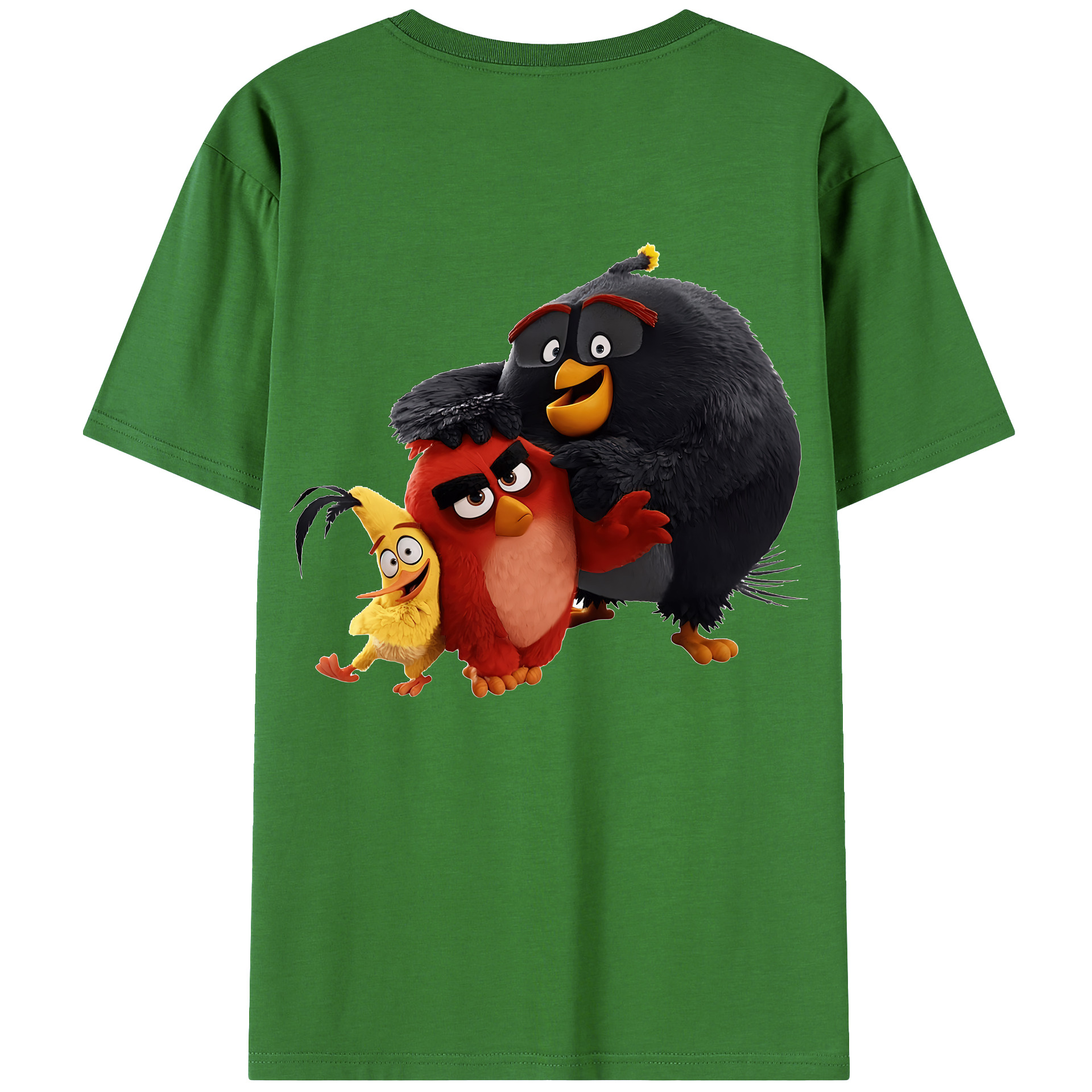 （画像用） Angry Birds アングリーバード レディース半袖Tシャツ(バックプリント)